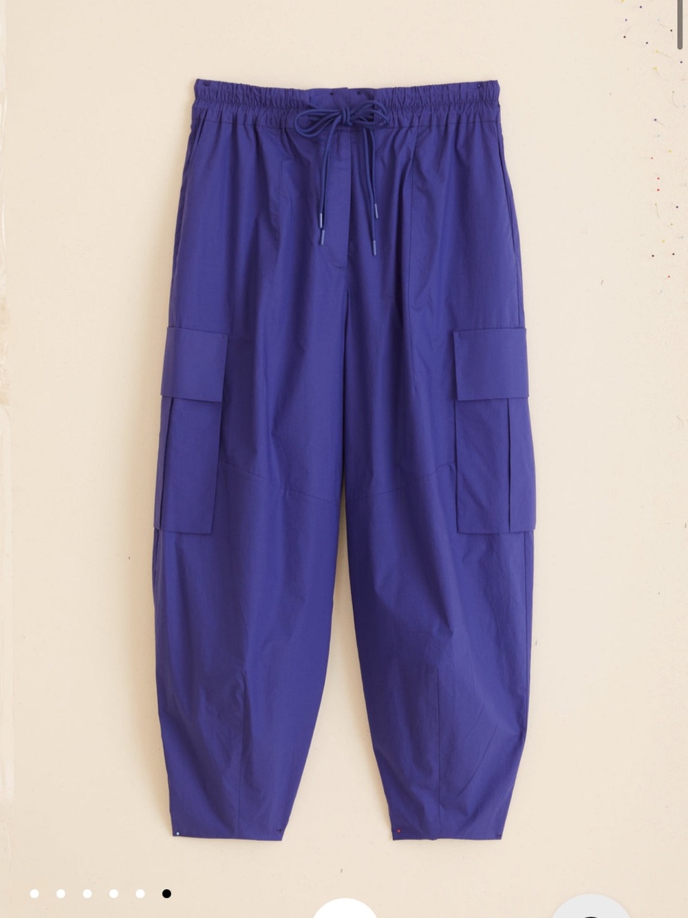 FARM Rio blue cargo drawstring pants - Picture 2 of 7